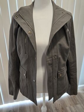 Banana Republic Women's Gray Pleated Jacket